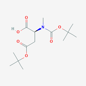 (S)-4-(tert-Butoxy)-2-((tert-butoxycarbonyl)(methyl)amino)-4-oxobutanoic acid