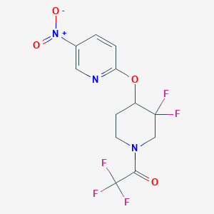 1-(3,3-Difluoro-4-((5-nitropyridin-2-yl)oxy)piperidin-1-yl)-2,2,2-trifluoroethanone