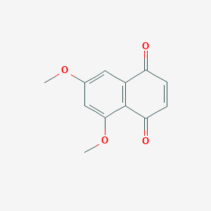 molecular formula C12H10O4 B14047198 5,7-Dimethoxynaphthalene-1,4-dione 