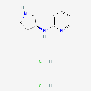 molecular formula C9H15Cl2N3 B14047208 (S)-N-(pyrrolidin-3-yl)pyridin-2-amine 2HCl 