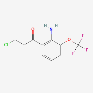 1-(2-Amino-3-(trifluoromethoxy)phenyl)-3-chloropropan-1-one