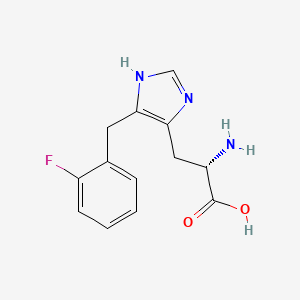 (S)-2-Amino-3-(5-(2-fluorobenzyl)-1H-imidazol-4-YL)propanoic acid