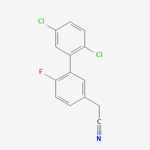 (2',5'-Dichloro-6-fluoro-biphenyl-3-yl)-acetonitrile