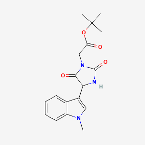 tert-Butyl 2-(4-(1-methyl-1H-indol-3-yl)-2,5-dioxoimidazolidin-1-yl)acetate