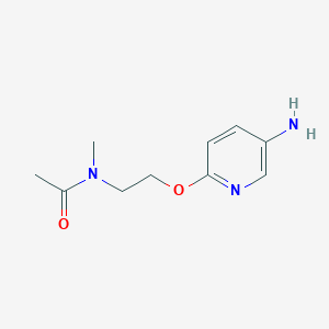 molecular formula C10H15N3O2 B14047259 N-(2-((5-Aminopyridin-2-yl)oxy)ethyl)-N-methylacetamide 