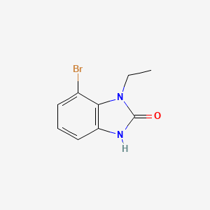 molecular formula C9H9BrN2O B14047279 7-bromo-1-ethyl-2,3-dihydro-1H-1,3-benzodiazol-2-one 