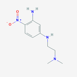 molecular formula C10H16N4O2 B1404728 1-N-[2-(二甲氨基)乙基]-4-硝基苯-1,3-二胺 CAS No. 1339047-06-1