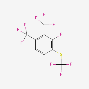 1,2-Bis(trifluoromethyl)-3-fluoro-4-(trifluoromethylthio)benzene