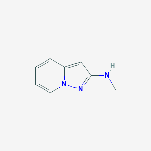 molecular formula C8H9N3 B14047301 Pyrazolo[1,5-A]pyridin-2-YL-methylamine 