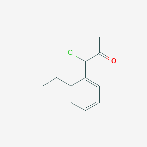 molecular formula C11H13ClO B14047328 1-Chloro-1-(2-ethylphenyl)propan-2-one 