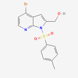 1H-Pyrrolo[2,3-b]pyridine-2-methanol, 4-bromo-1-[(4-methylphenyl)sulfonyl]-