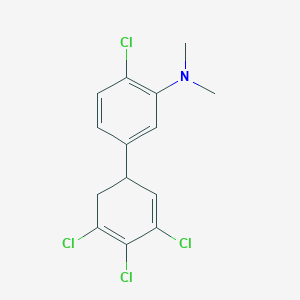 [2-Chloro-5-(3,4,5-trichlorocyclohexa-2,4-dienyl)-phenyl]-dimethyl-amine