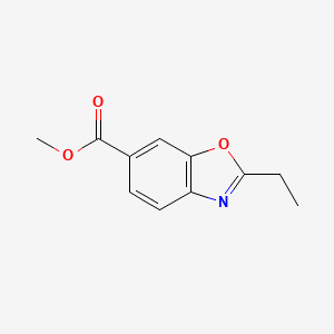 molecular formula C11H11NO3 B1404739 2-乙基-1,3-苯并恶唑-6-甲酸甲酯 CAS No. 1305711-85-6