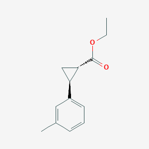 trans-Ethyl 2-(M-tolyl)cyclopropanecarboxylate