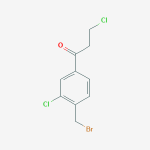 1-(4-(Bromomethyl)-3-chlorophenyl)-3-chloropropan-1-one