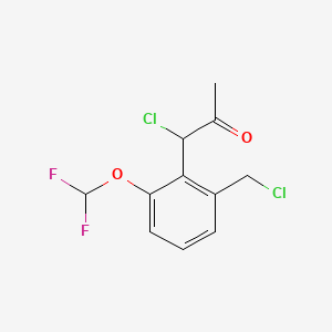 1-Chloro-1-(2-(chloromethyl)-6-(difluoromethoxy)phenyl)propan-2-one