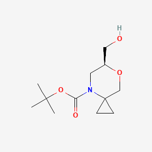 Tert-butyl (s)-6-(hydroxymethyl)-7-oxa-4-azaspiro[2.5]octane-4-carboxylate