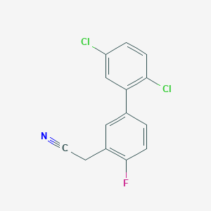 (2',5'-Dichloro-4-fluoro-biphenyl-3-yl)-acetonitrile