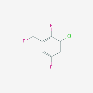 1-Chloro-2,5-difluoro-3-(fluoromethyl)benzene