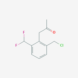 1-(2-(Chloromethyl)-6-(difluoromethyl)phenyl)propan-2-one