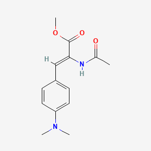 molecular formula C14H18N2O3 B1404752 甲基 (2Z)-3-[4-(二甲氨基)苯基]-2-乙酰氨基丙-2-烯酸酯 CAS No. 944261-89-6