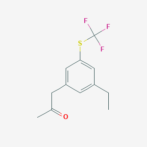 1-(3-Ethyl-5-(trifluoromethylthio)phenyl)propan-2-one