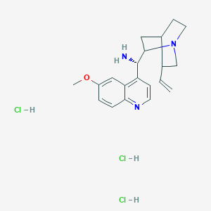 (S)-{5-ethenyl-1-azabicyclo[2.2.2]octan-2-yl}(6-methoxyquinolin-4-yl)methanamine trihydrochloride