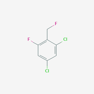 molecular formula C7H4Cl2F2 B14047604 1,5-Dichloro-3-fluoro-2-(fluoromethyl)benzene 