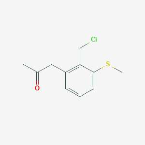 1-(2-(Chloromethyl)-3-(methylthio)phenyl)propan-2-one