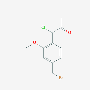 1-(4-(Bromomethyl)-2-methoxyphenyl)-1-chloropropan-2-one