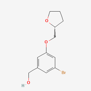 (R)-(3-Bromo-5-((tetrahydrofuran-2-yl)methoxy)phenyl)methanol