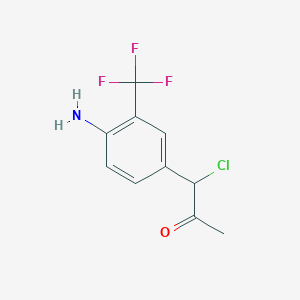 1-(4-Amino-3-(trifluoromethyl)phenyl)-1-chloropropan-2-one