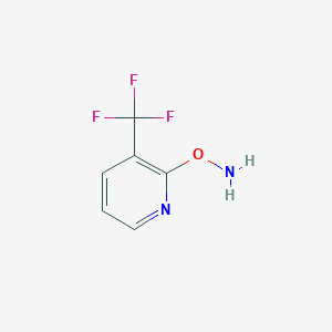 molecular formula C6H5F3N2O B1404771 O-[3-(三氟甲基)吡啶-2-基]羟胺 CAS No. 1519137-73-5