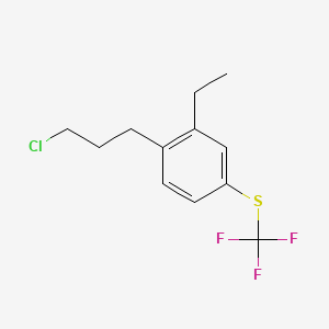 1-(3-Chloropropyl)-2-ethyl-4-(trifluoromethylthio)benzene