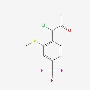 1-Chloro-1-(2-(methylthio)-4-(trifluoromethyl)phenyl)propan-2-one