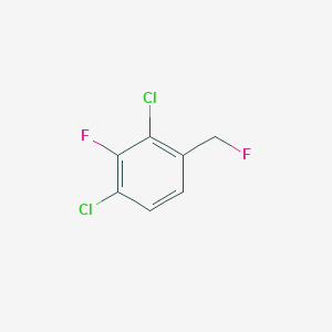 molecular formula C7H4Cl2F2 B14047782 1,3-Dichloro-2-fluoro-4-(fluoromethyl)benzene 