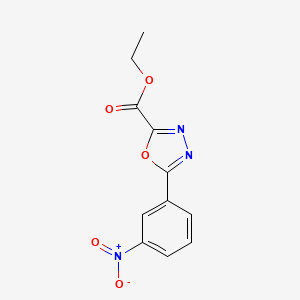 Ethyl 5-(3-nitrophenyl)-1,3,4-oxadiazole-2-carboxylate
