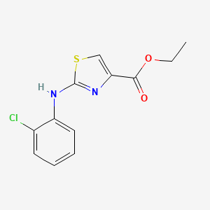 molecular formula C12H11ClN2O2S B1404781 Ethyl 2-[(2-chlorophenyl)amino]-1,3-thiazole-4-carboxylate CAS No. 165682-92-8