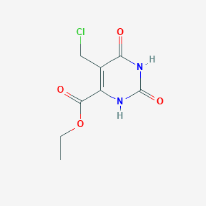 molecular formula C8H9ClN2O4 B14047817 ethyl 5-(chloromethyl)-2,4-dioxo-1H-pyrimidine-6-carboxylate 