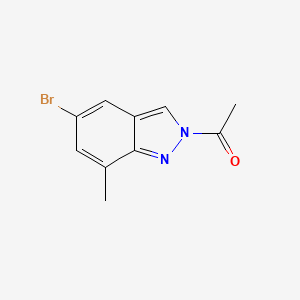 molecular formula C10H9BrN2O B1404782 2-乙酰-5-溴-7-甲基-2H-吲唑 CAS No. 1427460-61-4