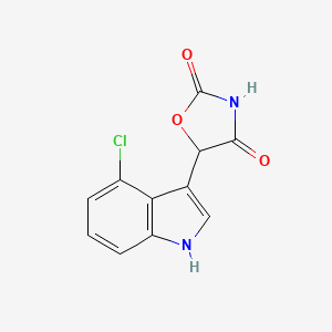 5-(4-Chloro-1H-indol-3-yl)oxazolidine-2,4-dione