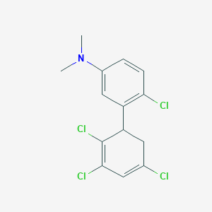 [4-Chloro-3-(2,3,5-trichlorocyclohexa-2,4-dienyl)-phenyl]-dimethyl-amine