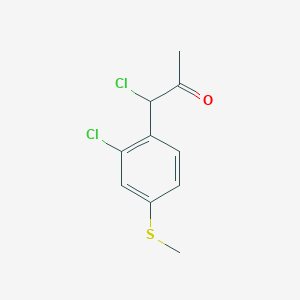 1-Chloro-1-(2-chloro-4-(methylthio)phenyl)propan-2-one