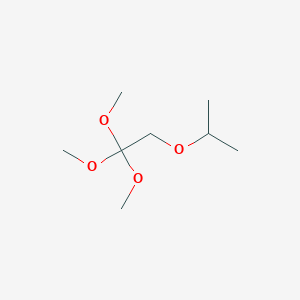 molecular formula C8H18O4 B1404786 1,1,1-Trimethoxy-2-(propan-2-yloxy)ethane CAS No. 1216220-50-6