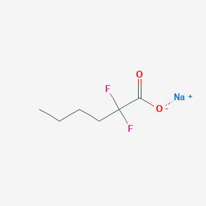 molecular formula C6H9F2NaO2 B1404788 Sodium 2,2-difluorohexanoate CAS No. 1403667-43-5