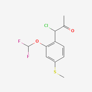 1-Chloro-1-(2-(difluoromethoxy)-4-(methylthio)phenyl)propan-2-one