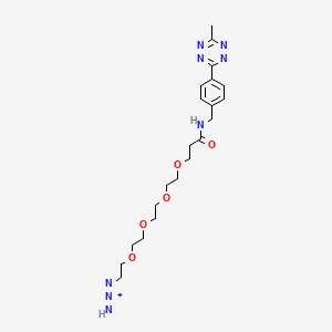 molecular formula C21H31N8O5+ B14047902 Methyltetrazine-amino-PEG4-azide 