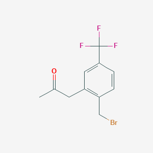 1-(2-(Bromomethyl)-5-(trifluoromethyl)phenyl)propan-2-one