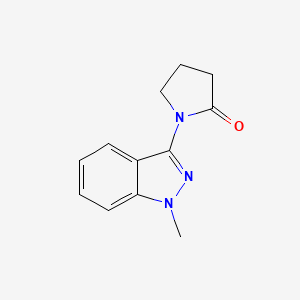 molecular formula C12H13N3O B1404791 1-(1-methyl-1H-indazol-3-yl)pyrrolidin-2-one CAS No. 1427460-76-1