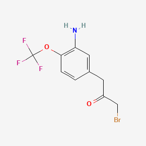 1-(3-Amino-4-(trifluoromethoxy)phenyl)-3-bromopropan-2-one